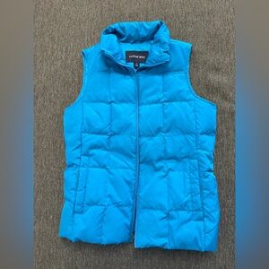 Lands' End women’s small Vibrant turquoise Quilted puffer vest great cond Small